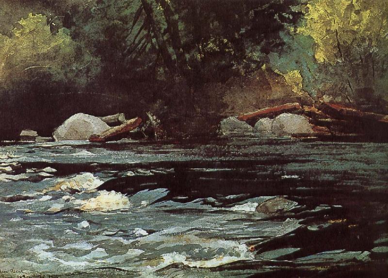 Winslow Homer Hudson River Rapids
